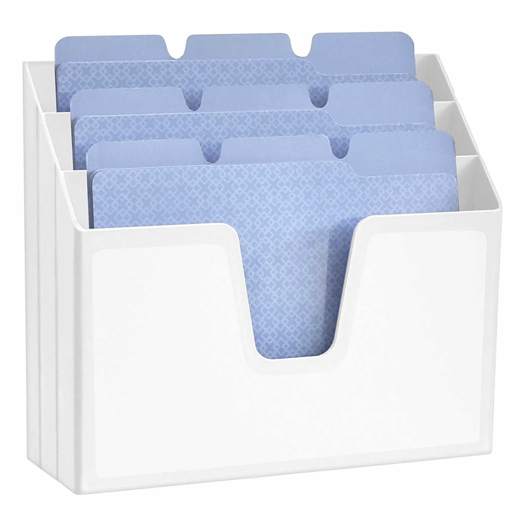 Acrimet Unterlagenhalter Dreifach Horizontalen (Weiße Farbe)