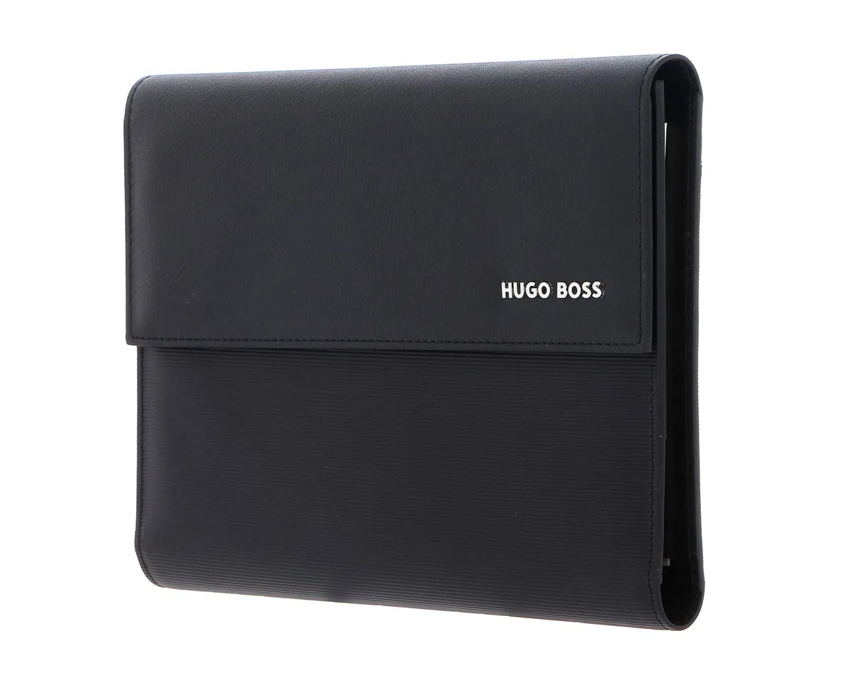 Hugo Boss Set Kugelschreiber & A5 Schreibmappe in der Farbe Schwarz, HPBM254A