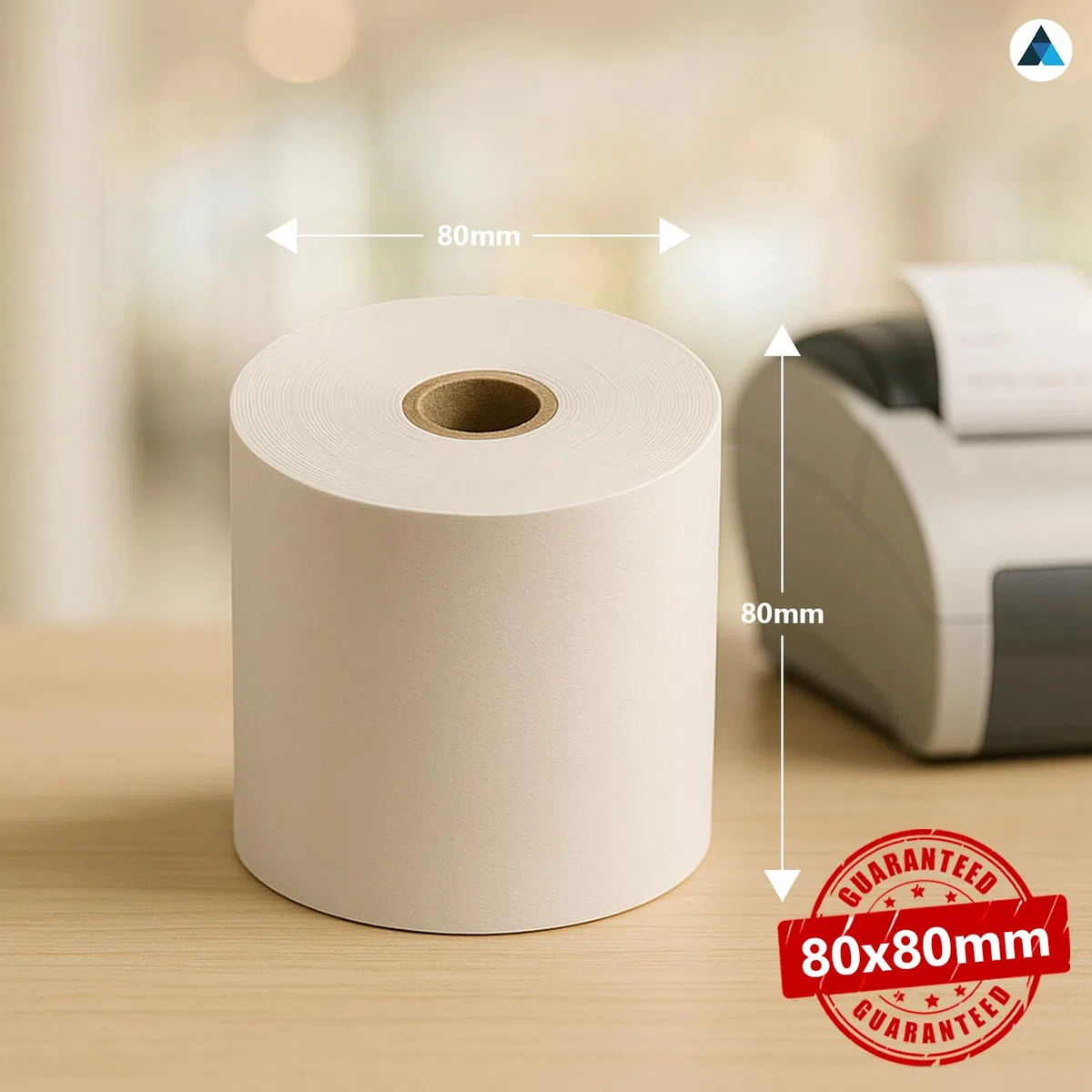 Premium Thermal Till Rolls 80x80mm, Card Payment Machine, Paper Receipt Rolls, (20 Rolls)