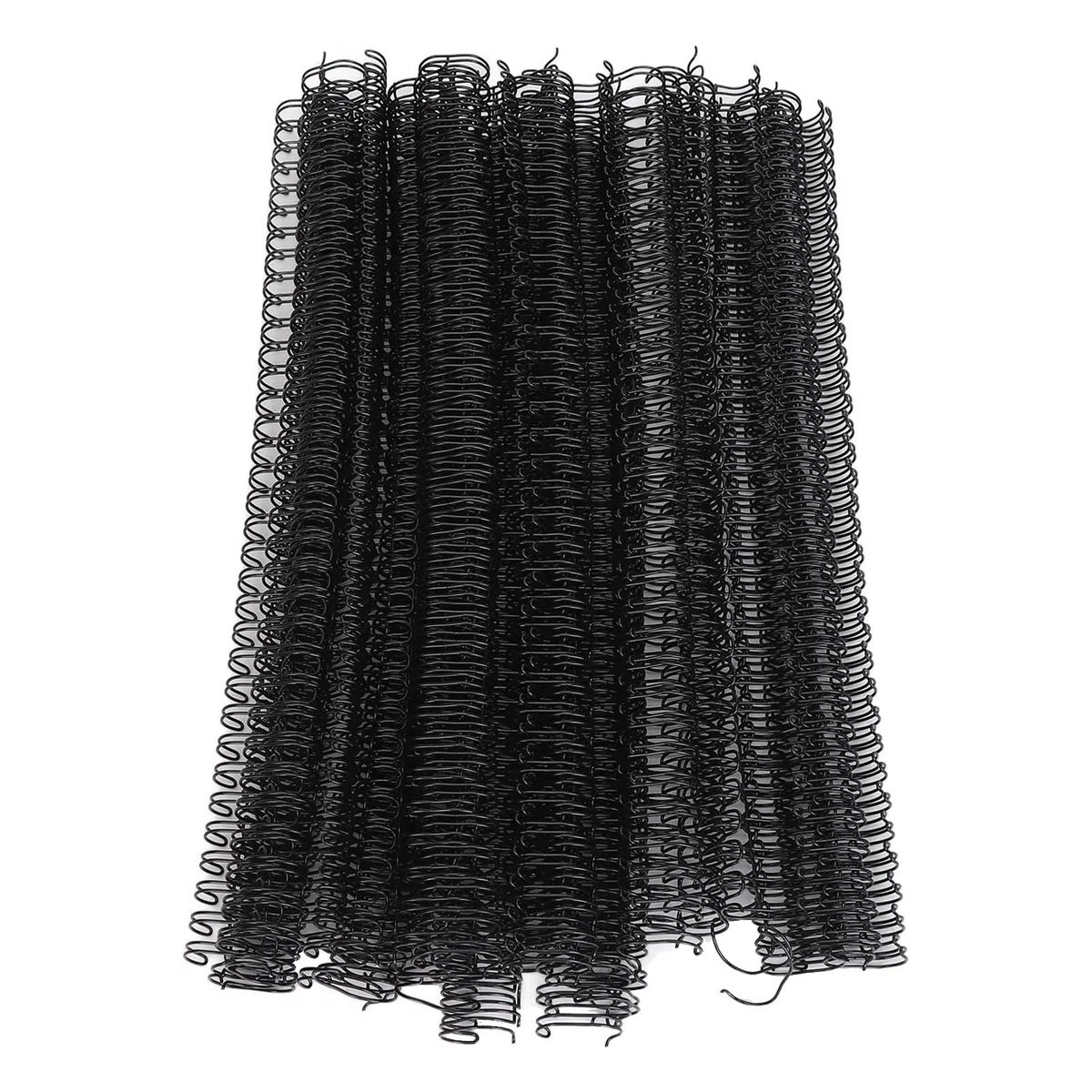 50 Stück Doppelschlaufen-Drahtbinderücken, 180 Blatt Kapazität, 3:1 Teilung, 34 Schlaufen, 19 Mm Durchmesser, Set-Set für A4-Papier, Schwarz, 50 Stück Doppelschlaufen (BLACK)