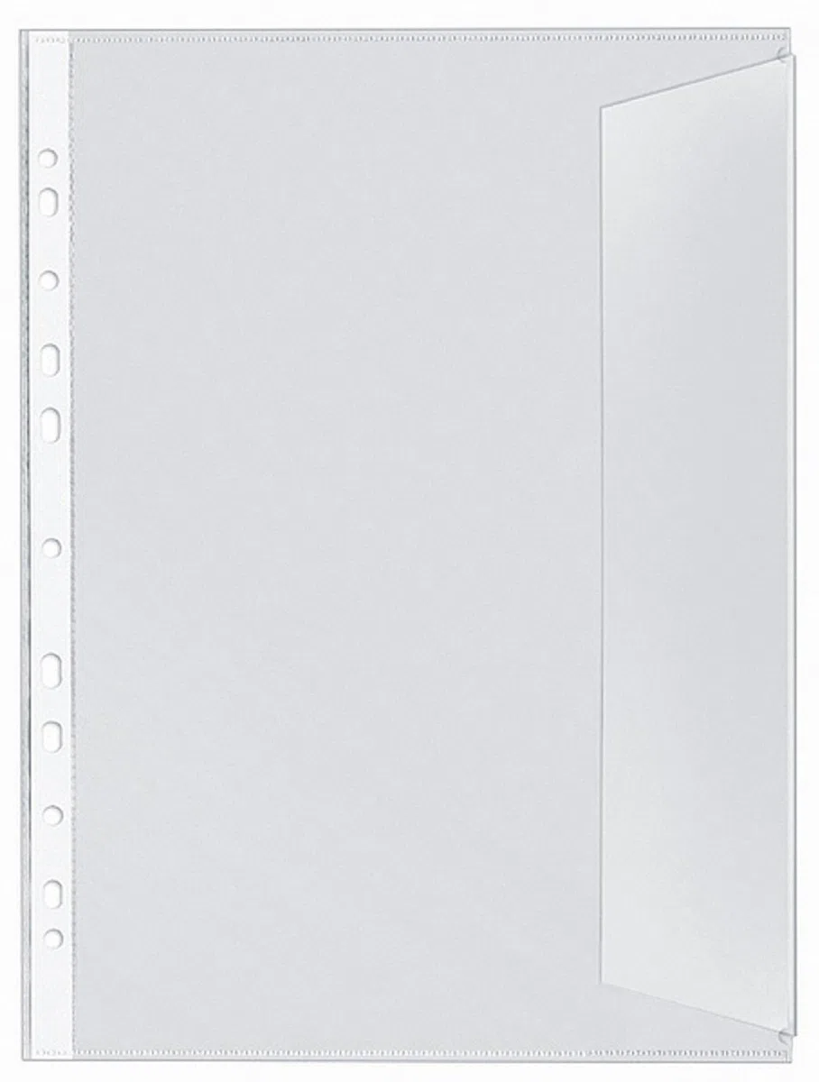 Veloflex 5340000 Dokumentenhüllen DIN A4, PP, 130my, dokumentenecht, transparent (10 x 10er Packung = 100 Hüllen)