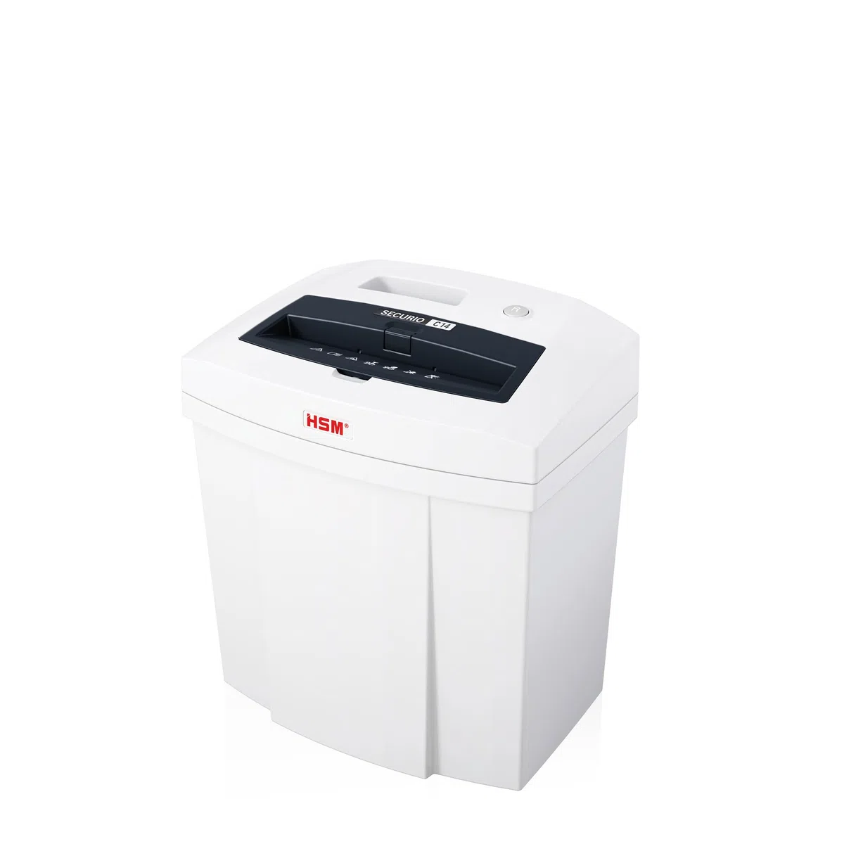 HSM SECURIO C14 Aktenvernichter I Partikelschnitt 4x25 mm I 6 Blatt | Sicherheitsstufe P-4 I Office Schredder für Papier, Kreditkarten, Heft- und Büroklammern I 20l Behälter I 5 Jahre Garantie