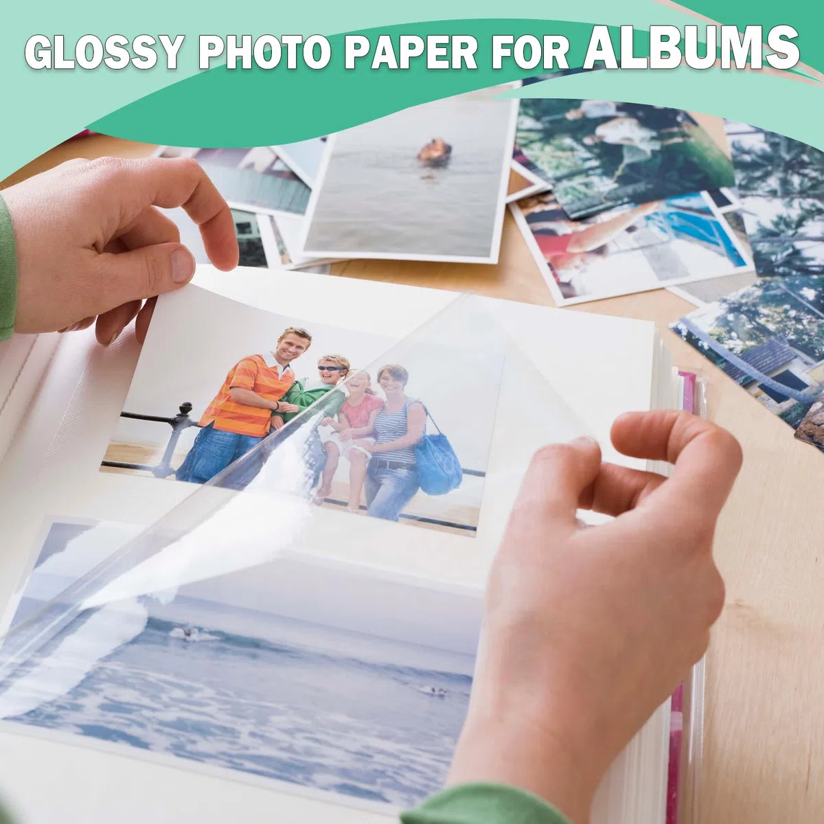 Glänzendes Fotopapier für Tintenstrahldrucker, A3+, großes Fotopapier, Super-B-Größe, 100 Stück, 200 g/m², 33 x 48 cm