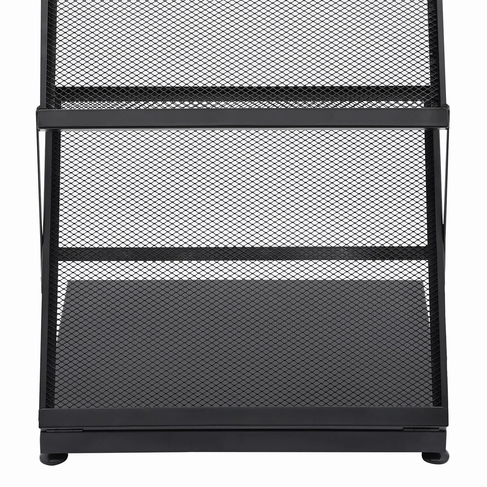 Falt Prospektständer A3 4 stufige Faltbare Stehend Prospekthalter Bodenprospektständer Hochformat Kataloghalter für Haus Büro Ständer Messe 46x37x132cm