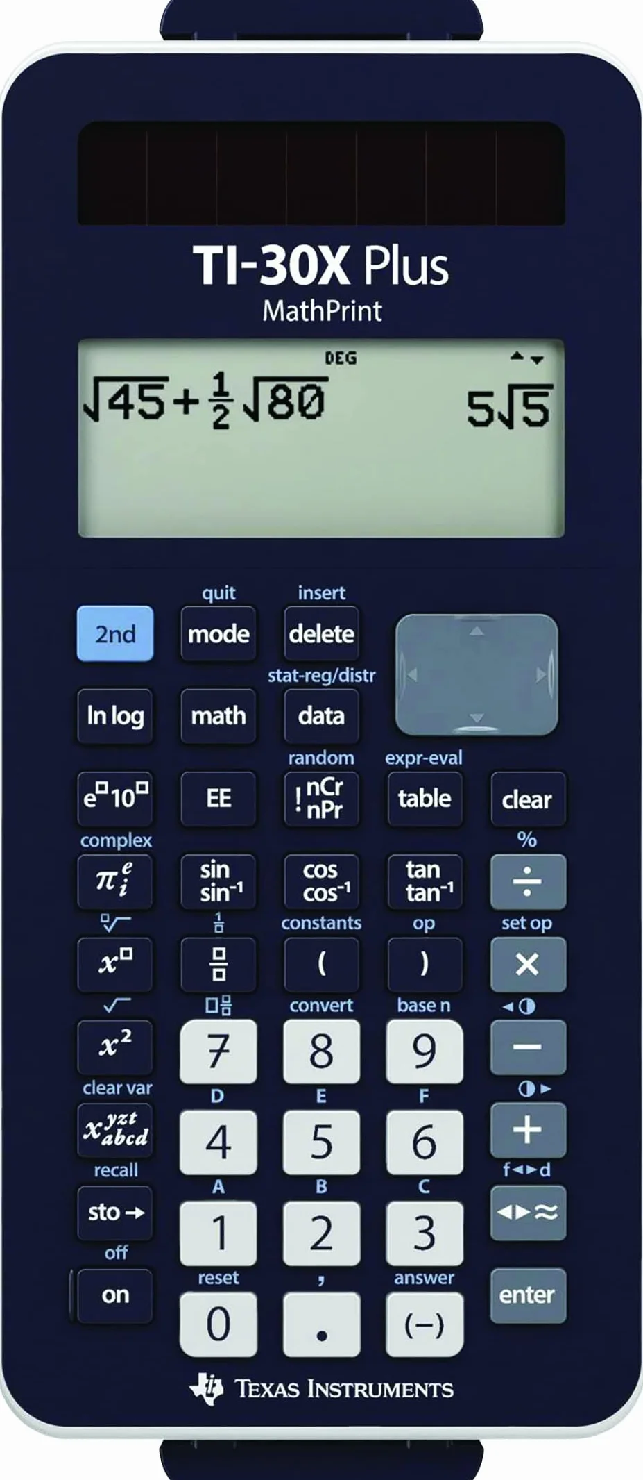 Texas Instruments TI-30X Plus MathPrint FC Wissenschaftlicher Schulrechner (4-zeilig)