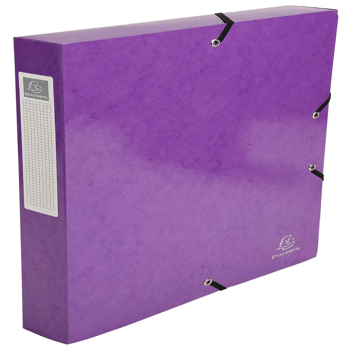 Exacompta 59929E 8er Pack Premium Sammelbox Iderama mit Gummizug 40 mm breit aus starkem Colorspan-Karton mit Rückenschild für DIN A4 Archivbox Heftbox Dokumentenbox Zeichenbox farbig sortiert
