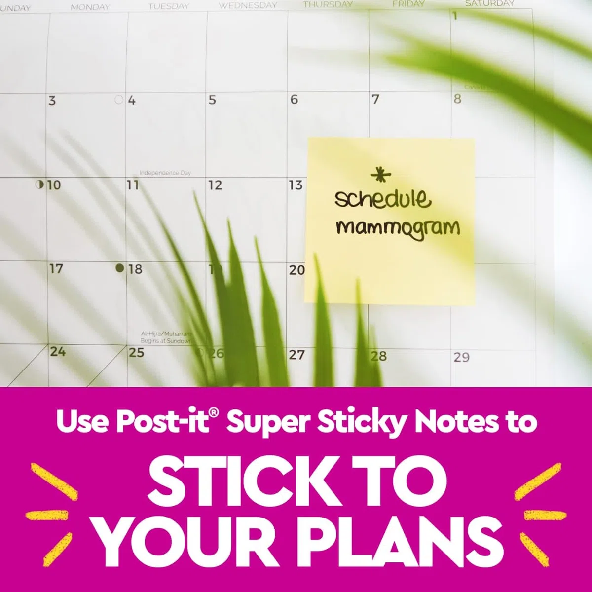 Post-it Mini-Super-Haftnotizen, 4,8 x 4,2 cm, Kanariengelb, 8 Blöcke/Packung, 90 Blatt