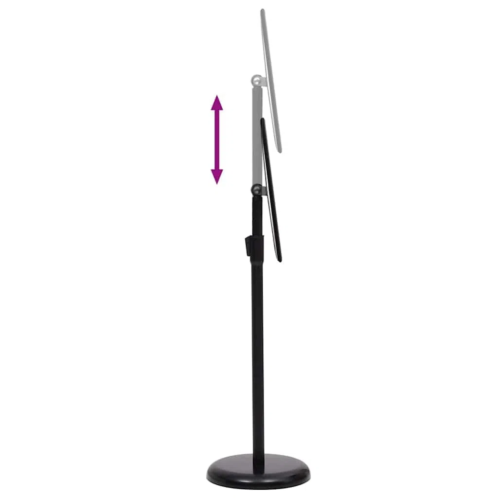 2er Set Plakatständer Schwarz, Höhenverstellbarer Infoständer aus Aluminium für Innen- und Außenbereich, Flexibler Kundenstopper für Messen und Verkaufsräume, 32,7 x 24 cm