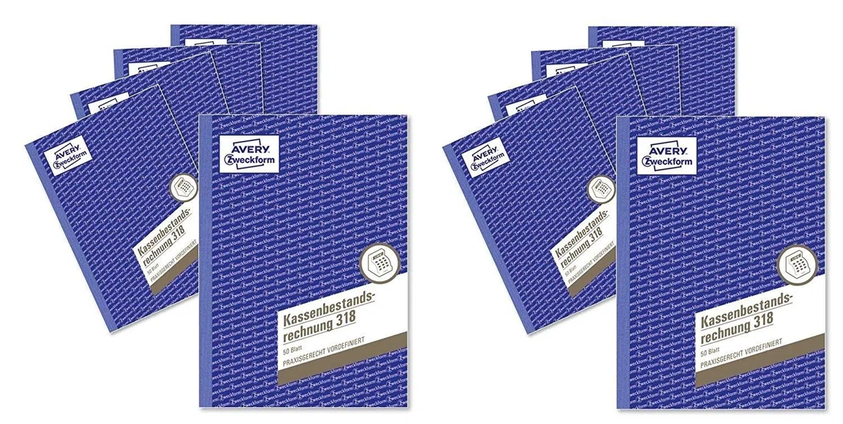 Avery Zweckform 318-10 Kassenbestandsrechnung (10 Stück)