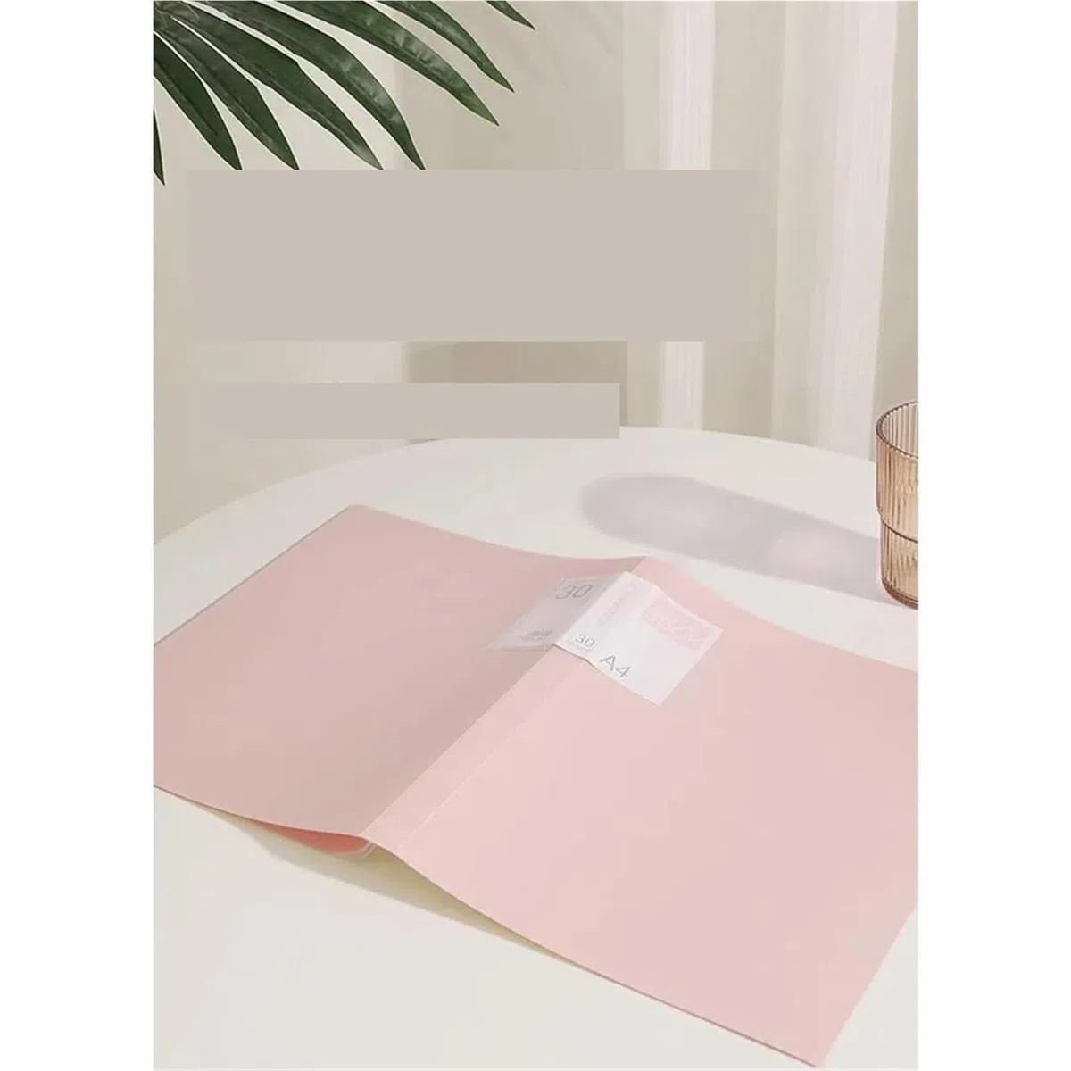 2 Pastell-Ordner mit durchsichtigen Kunststoffhüllen, 30 Taschen, 60 Seiten, Portfolio-Präsentationsordner for Dokumente, Rezepte für Dokumente, Urkunden