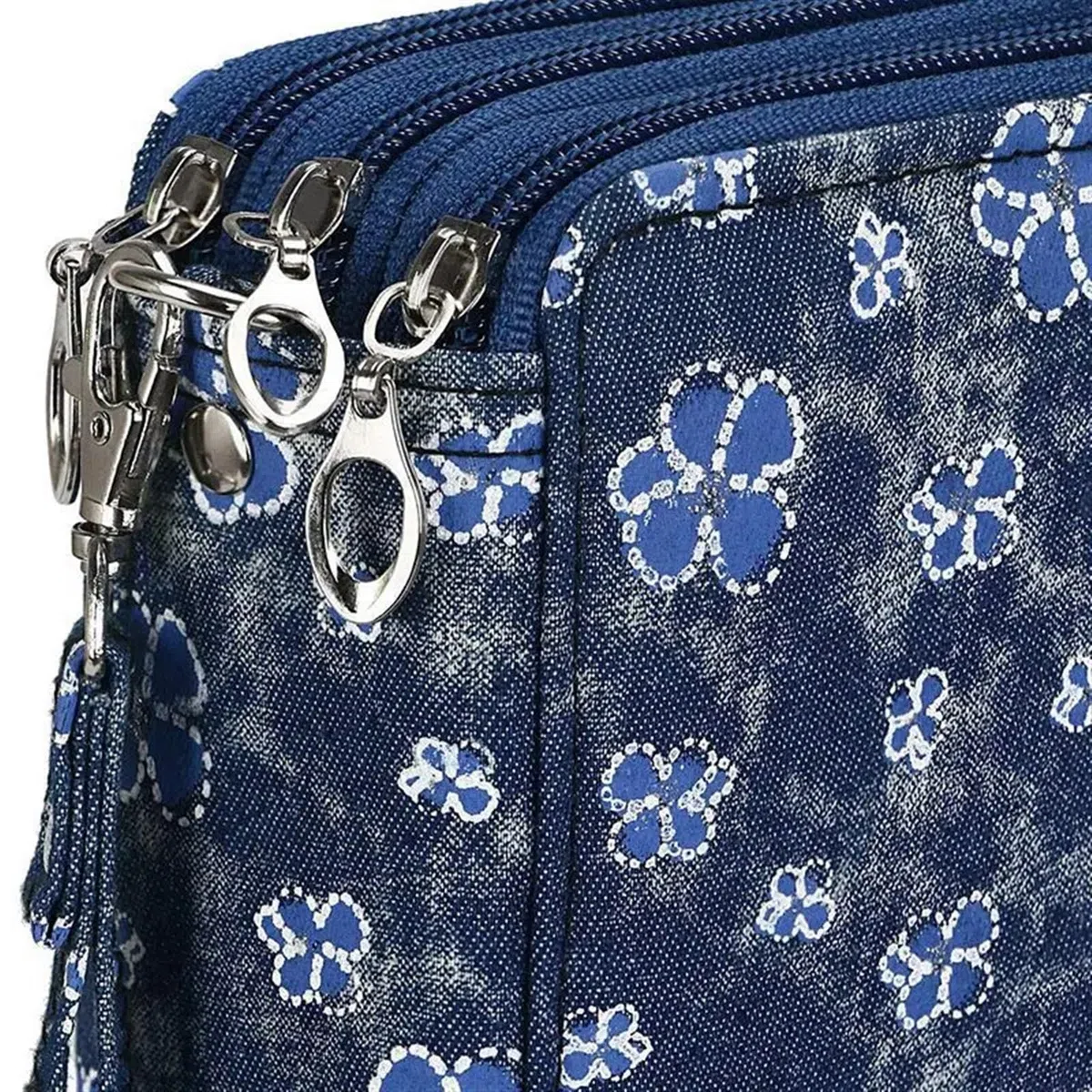 Federmäppchen Buntstiftetui mit 120 Fächern aus Oxford-Stoff | Mit Fächerhalter for Aquarellstifte(Blue green)