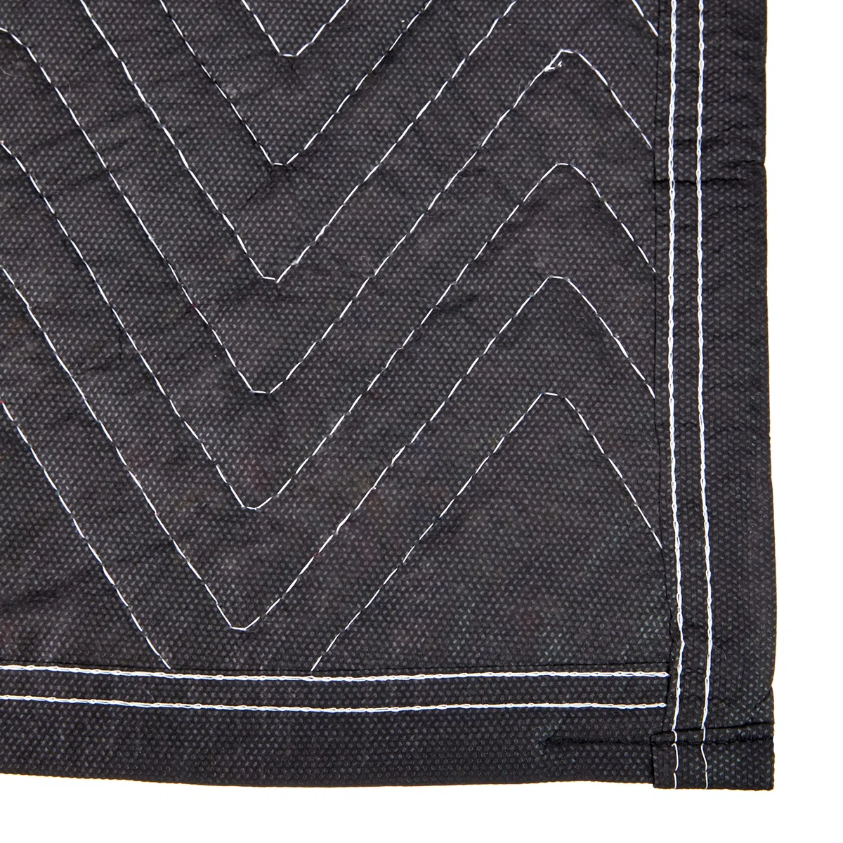 Set von 5 Umzugsfirmenqualität Möbelpackdecken ca 520g/m² - Schwarz, 183x203cm + 1 x Gratis Tragegurte Umzug Transportgurt