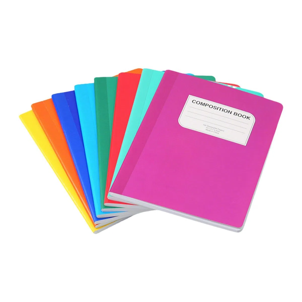8 Stück Notizbuch Tagebuch Merkbuch Schulheft Planer mit Dickem Linierten Papier für Ein Sauberes Schriftbild für Schüler Studenten Und Fachleute B, Einfarbig