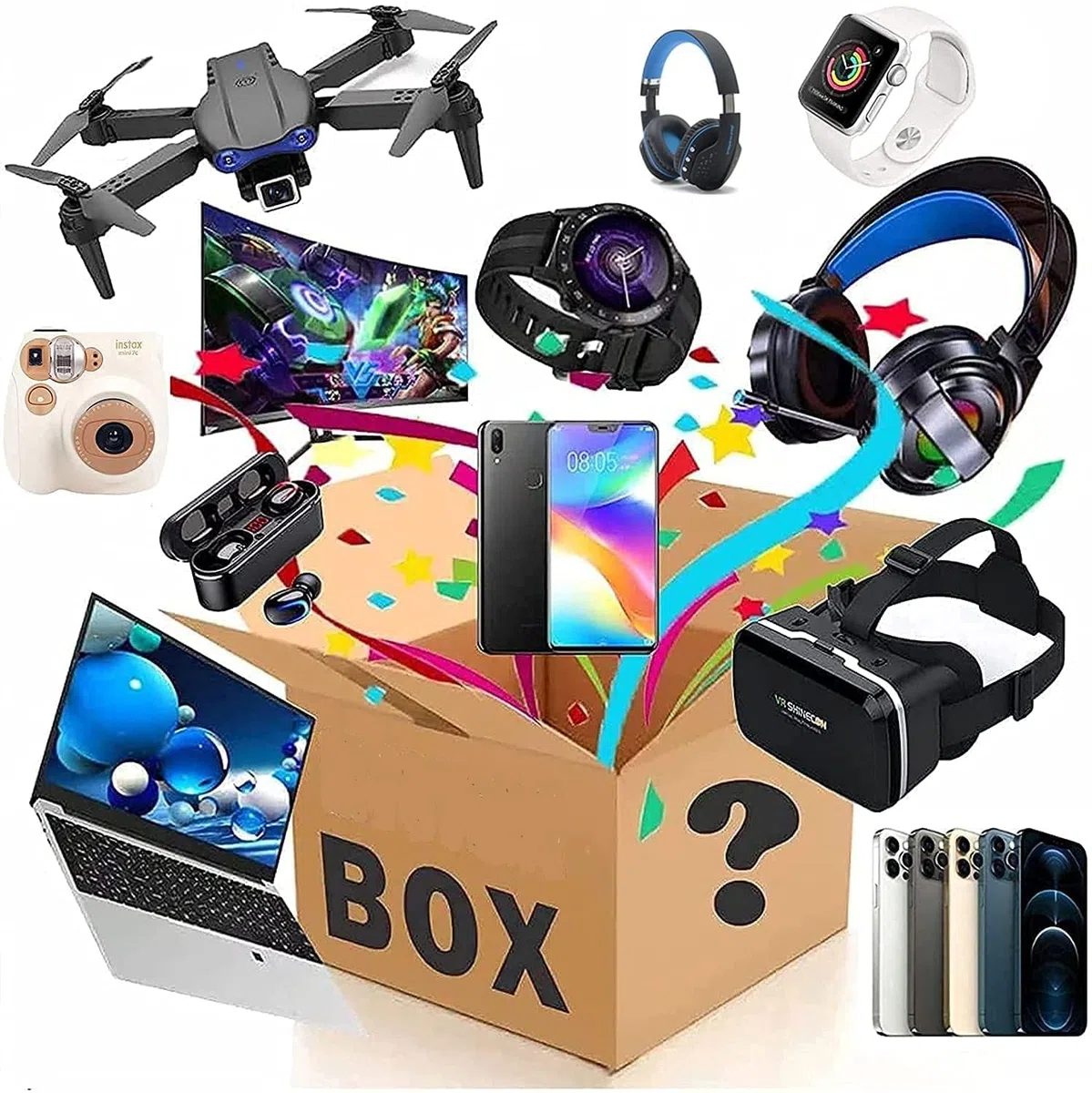 5-30 Stk. Palettenware Haushaltswaren MultimediaWarehouse Deal Elektronik Geschenkbox,9r3