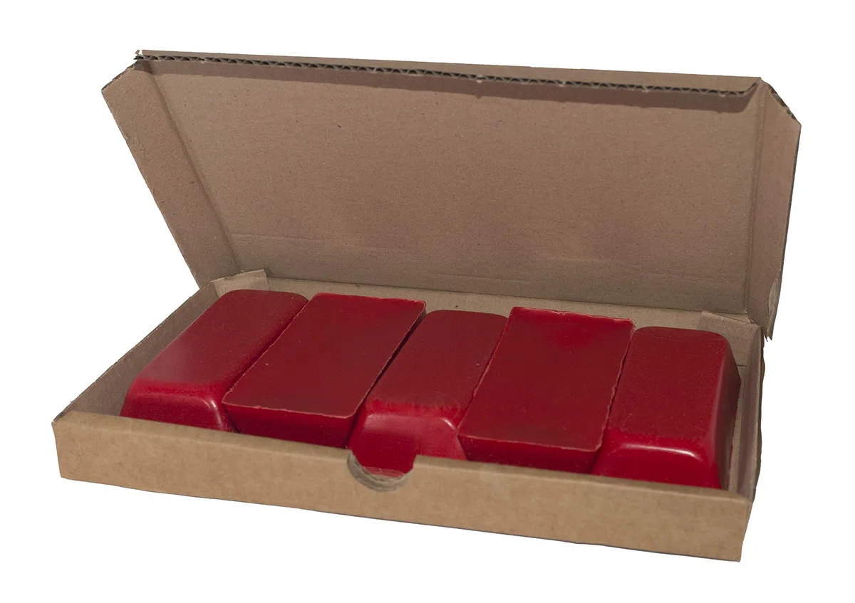Generico Generic 1000 g roter Schellack oder weiches Siegelwachs zum Versiegeln von Wein, Bier, Grappa, Spirituosen (rot, 1000 g)