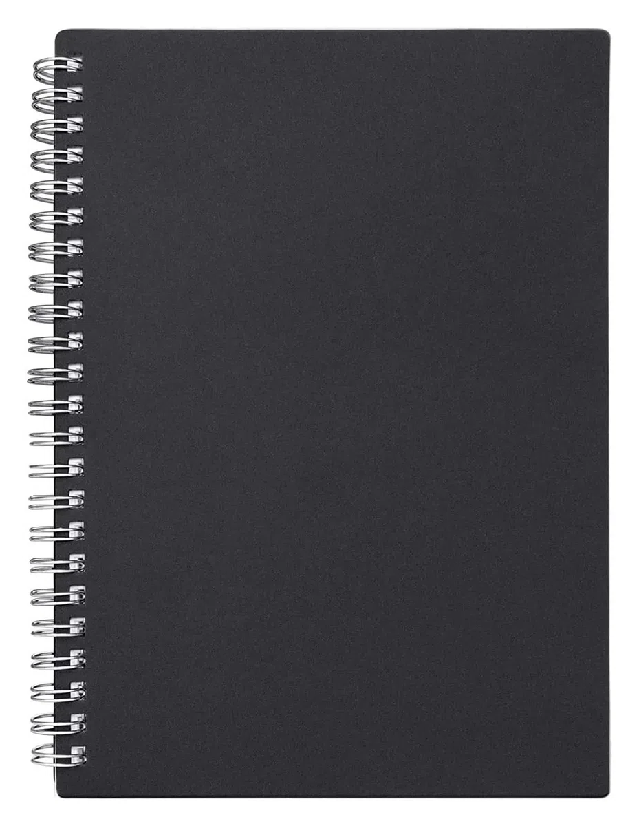 Notizbuch Kraft Softcover Spiralbindung Notizblöcke Tagebuch Planer 140 Seiten/70 Blätter Für Zuhause und Büro(Brown,A5)