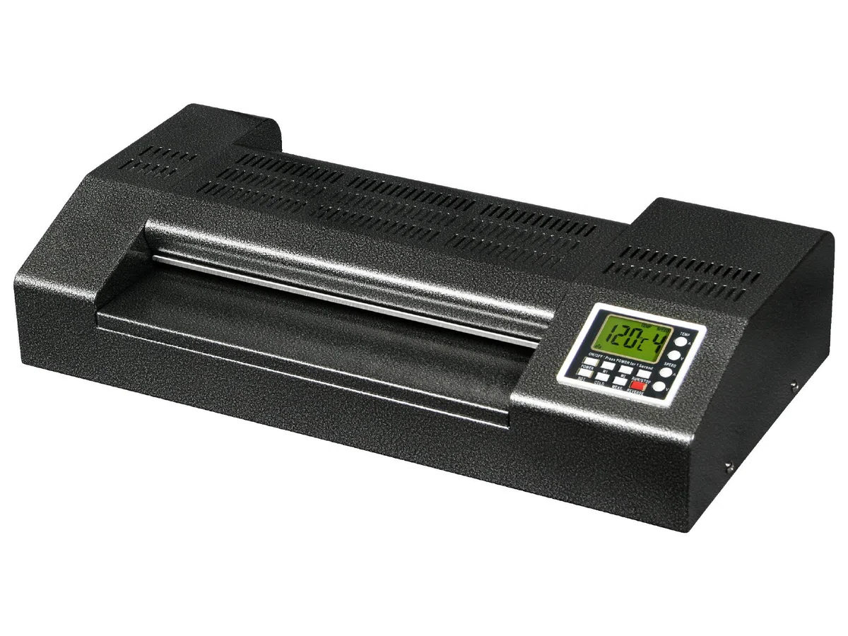 r & b Laminiersysteme SKY335R6 - Laminator, Profi-Laminiergerät mit erhöhter Arbeitsbreite in schwerer Metallausführung, 6 beschichteten Walzen, A3