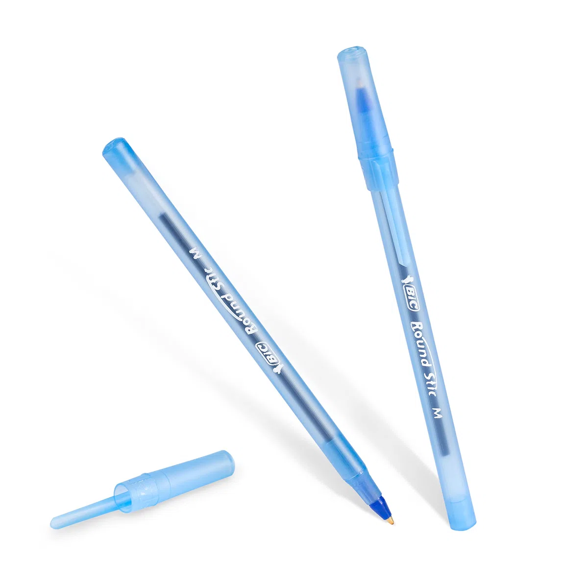 Round Stic Ballpoint Pen, Blue Ink, Medium Point, 1.0 mm, 60 per Box, Sold as 1 Box