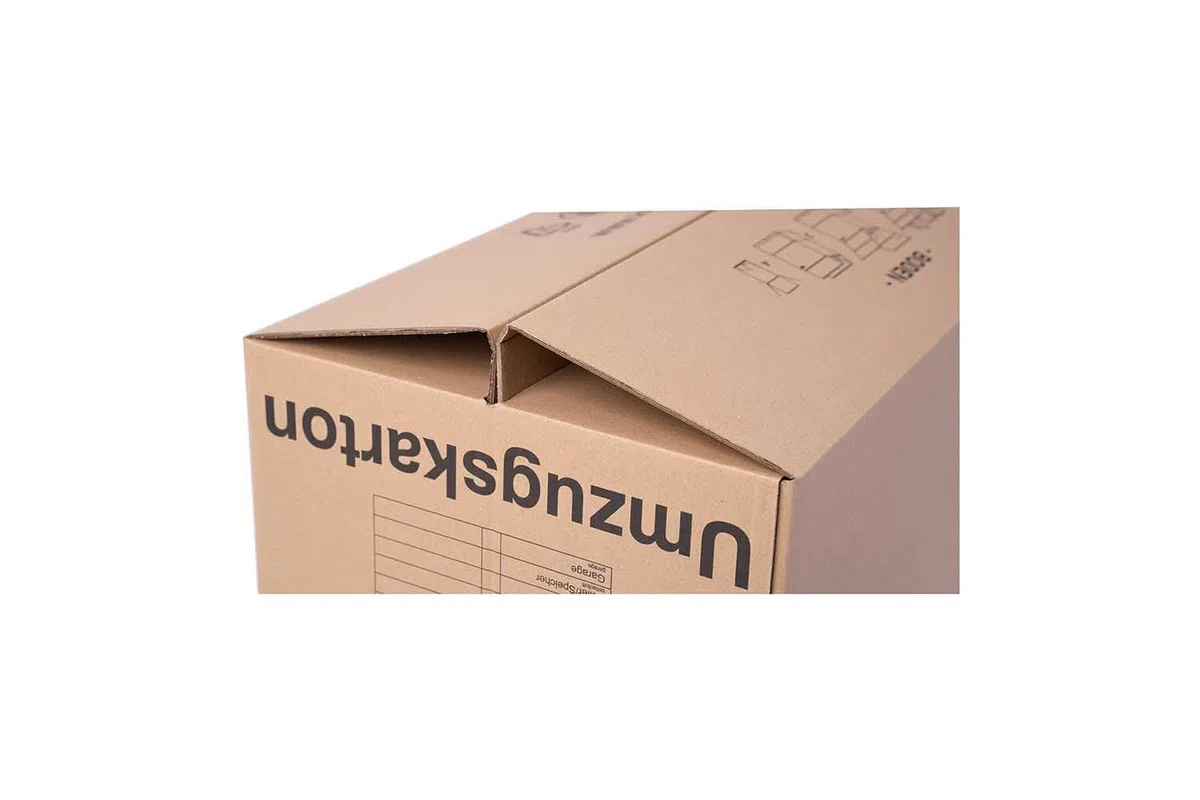 20 Stück Umzugskartons 600 x 328 x 340 mm extra stabil 2-wellig, verstärkte Griffe, belastbar bis 40 kg, Menge wählbar von 5 bis 240 Stück
