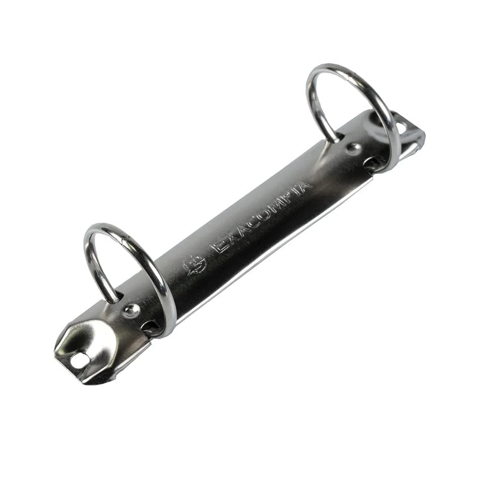 Exacompta 54385E 10er Pack Ringbücher 2 Ringe Füllhöhe 25mm, Rücken 40mm, aufgeklebtes Rückenschild, für DIN A4 Kunststoffbezug aussen und innen, rot