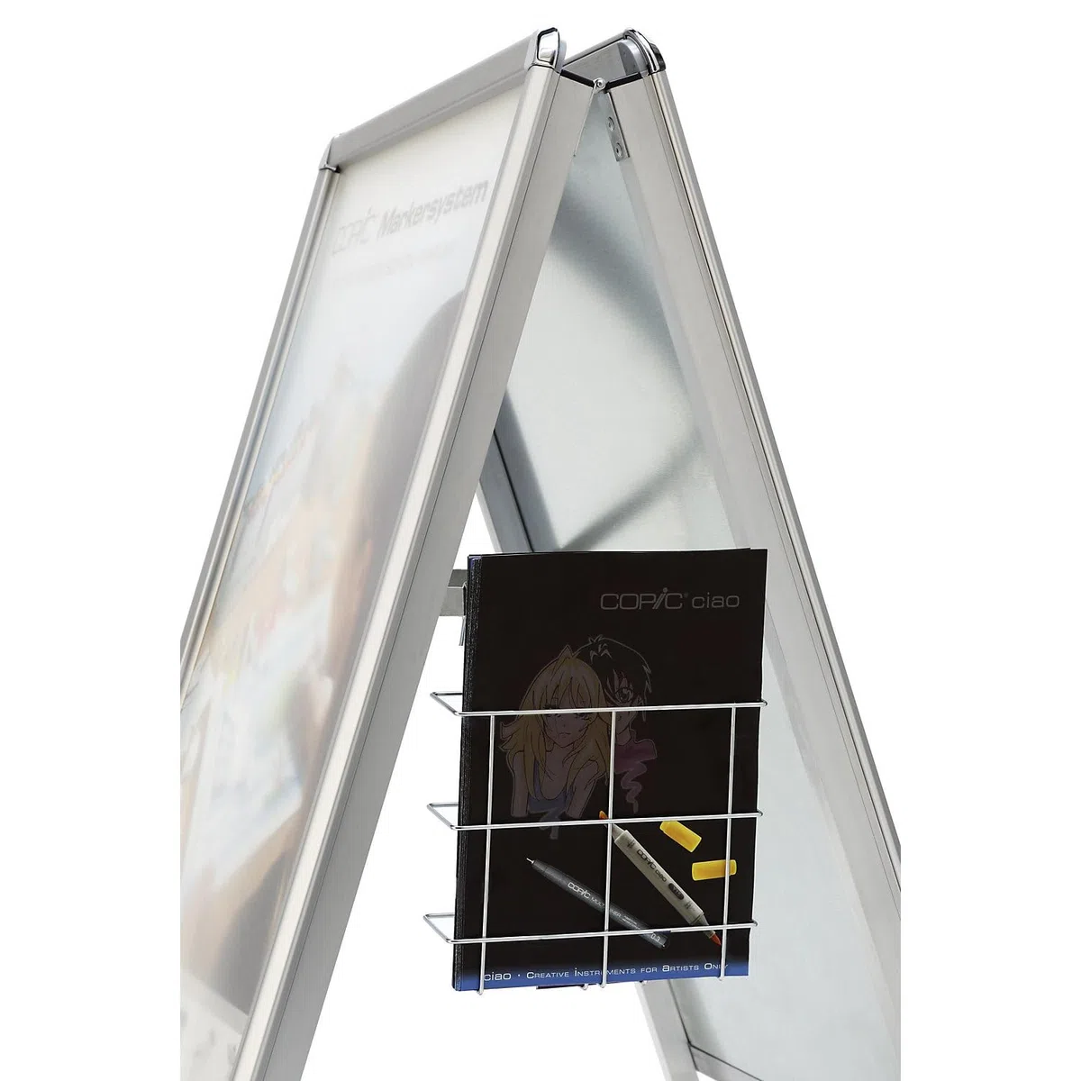 magnetoplan | Kundenstopper | Typ SP | Aluminium | DIN A2 | Typ SP, Aluminium, DIN A2
