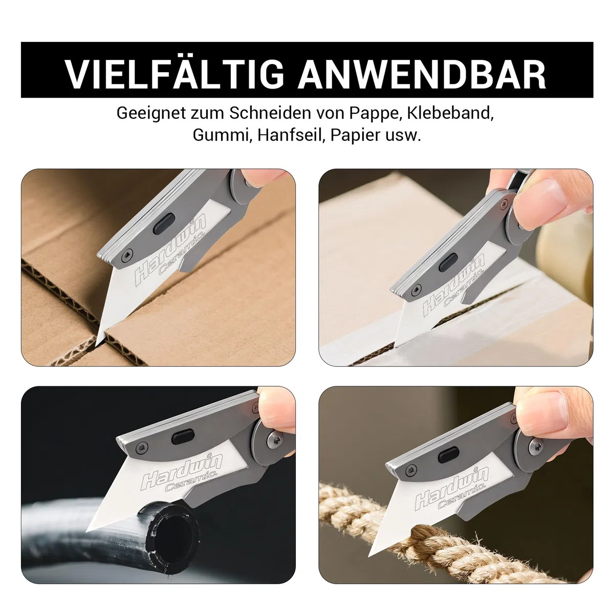 Premium Zirkonia-Keramik-Messerklingen – 20 Stück mit kostenlosem Metallhalter, rostfrei für Handwerk und Präzisionsschneiden