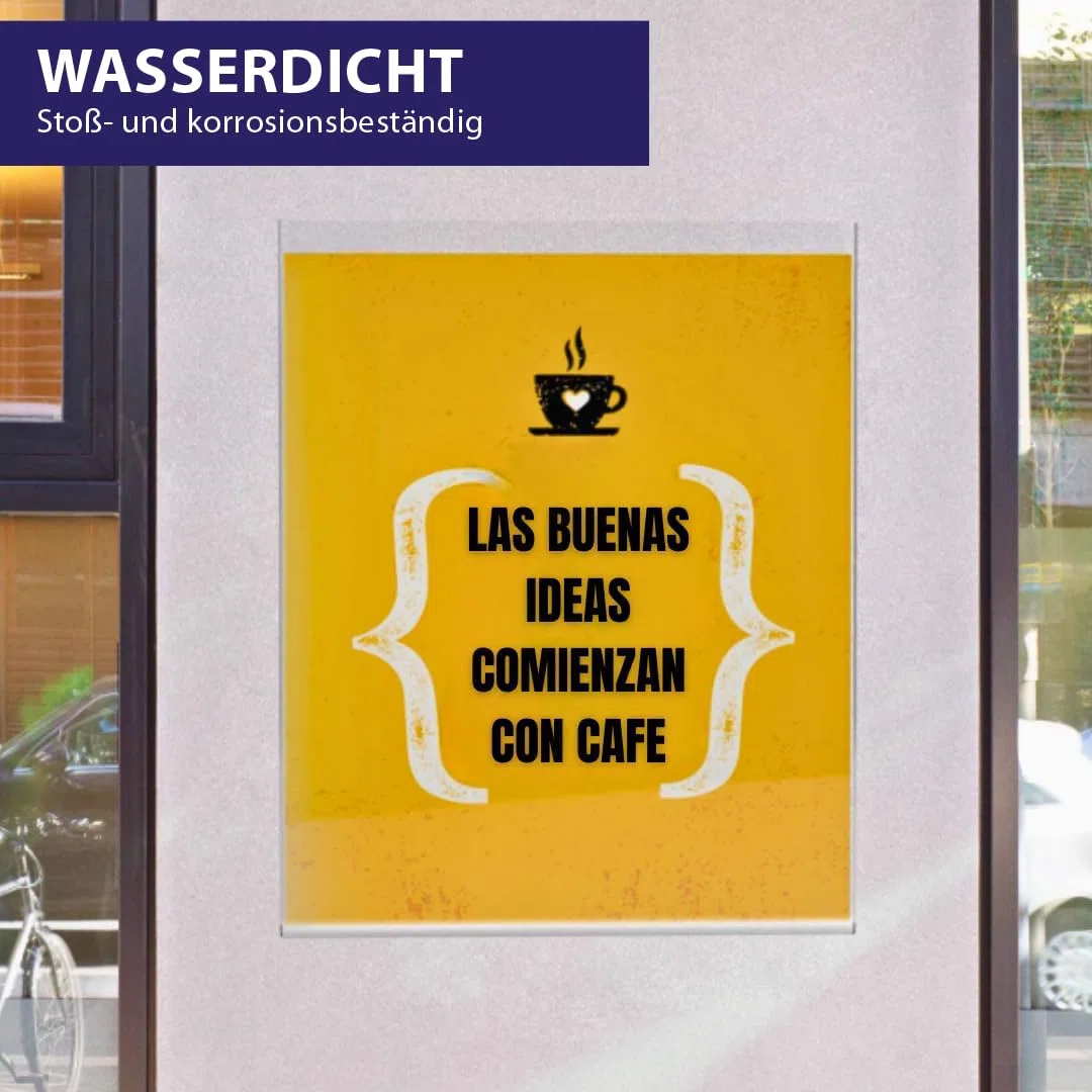 GOYAPRINT Packung 10 Stück Selbstklebend Wandhalterung für Dokumente, Wandhalter für Prospekte, Plakathalterung, Plakatwand, Plakatdisplay Ideal für Geschäfte und Büros (10 Stück)