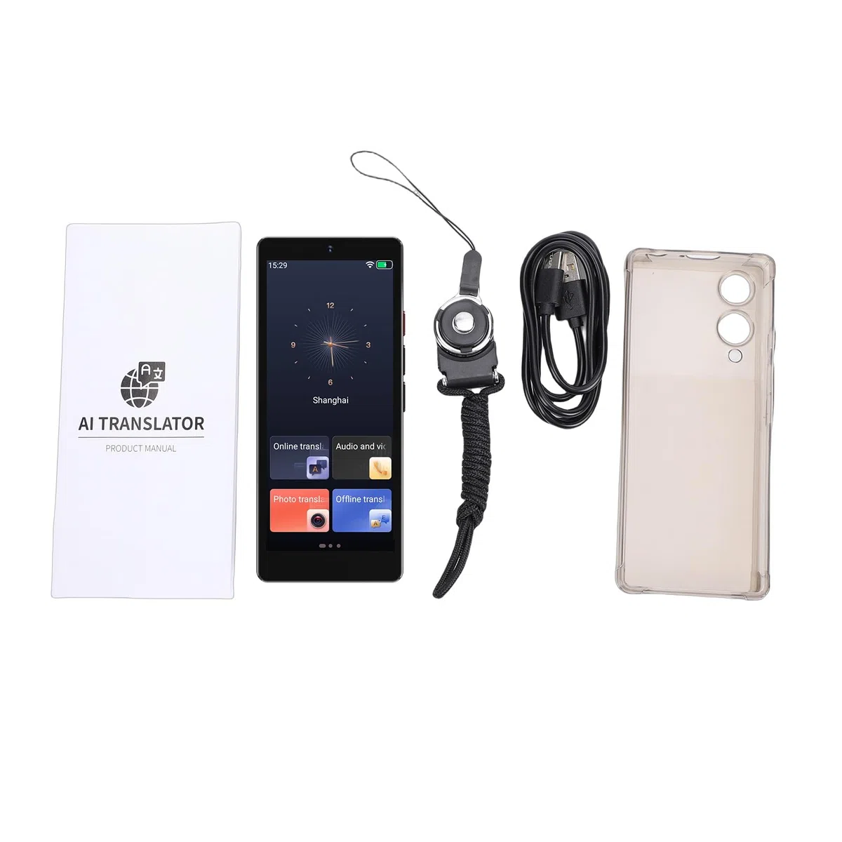 Marhynchus AI Smart Translator, Sprachübersetzungsgerät für 148 Sprachen mit 5-Zoll-HD-Bildschirm, Echtzeit-Videoanrufe für Reisende und Geschäftsleute