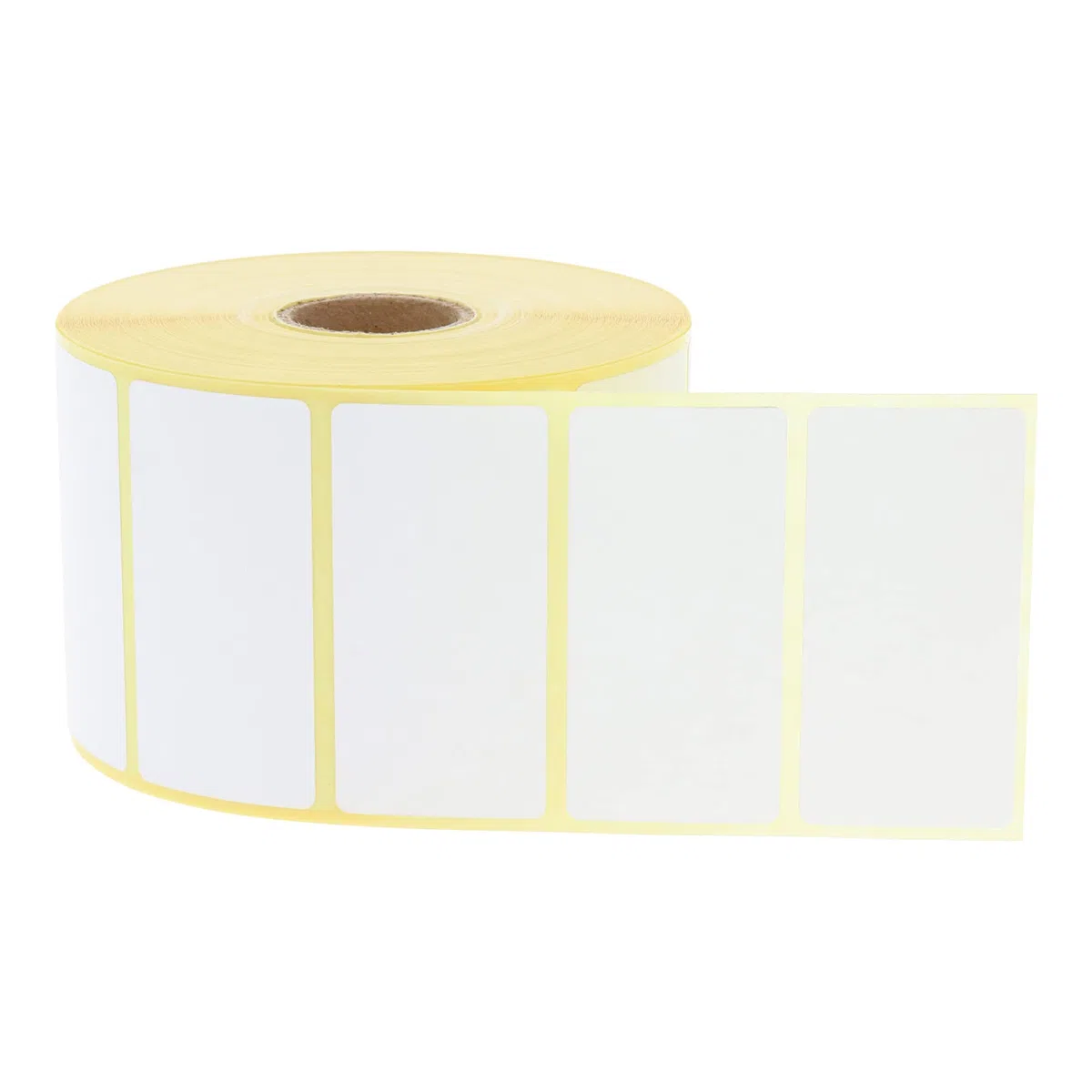 Labelident Thermotransfer-Etiketten weiß 60 x 30 mm - 9.000 Etiketten, 6 Rollen à 1.500 Universal-Etiketten aus Papier stark selbstklebend für Thermotransferdrucker