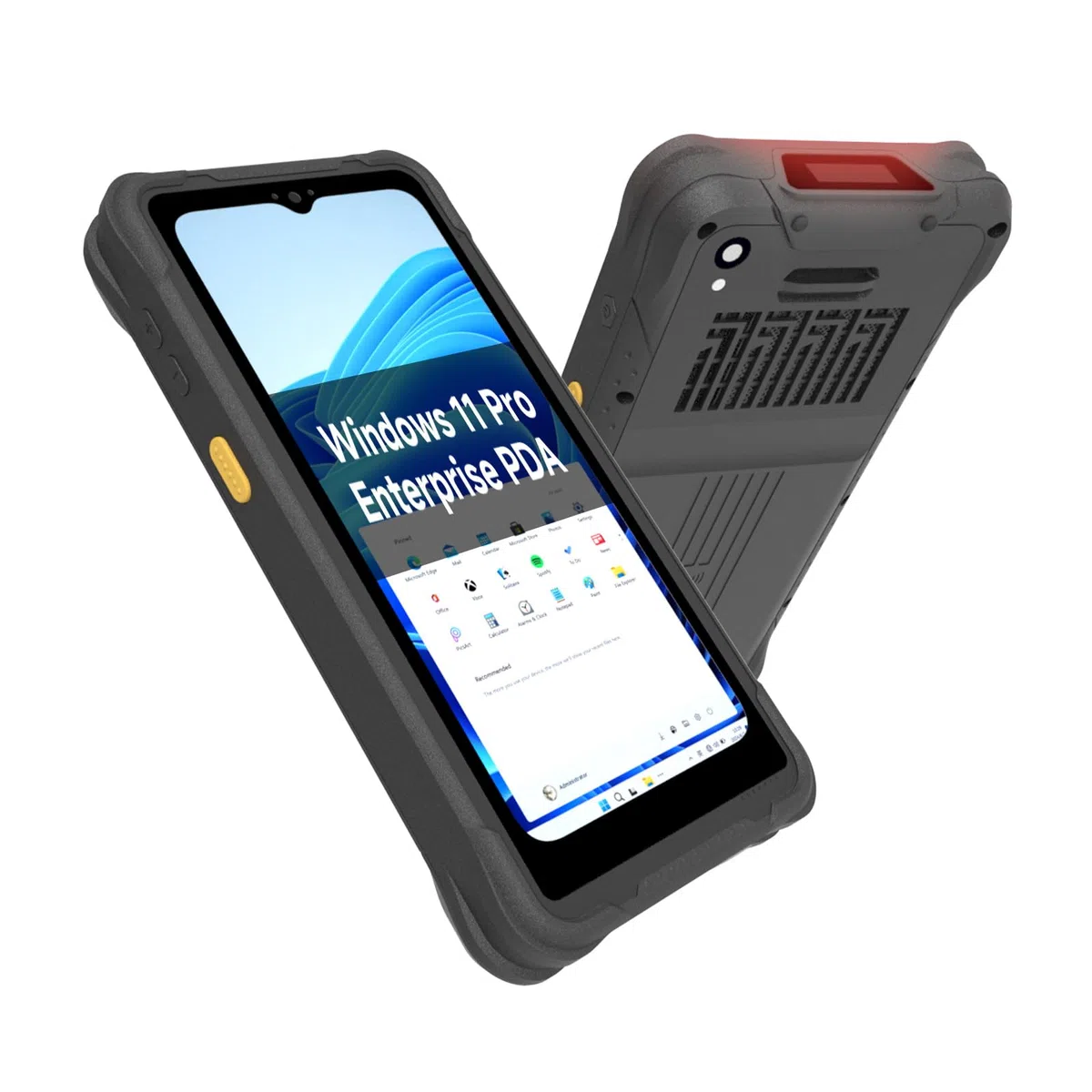 I61J Barcode Scanner Windows 11 Pro, 6 Zoll Rugged Tablet mit Honeywell N4680 1D/2D Scanner, Handheld PDA mit Intel N5100, 8GB+128GB, IP65, 4000mAh, Datenterminal für Lager & Logistik