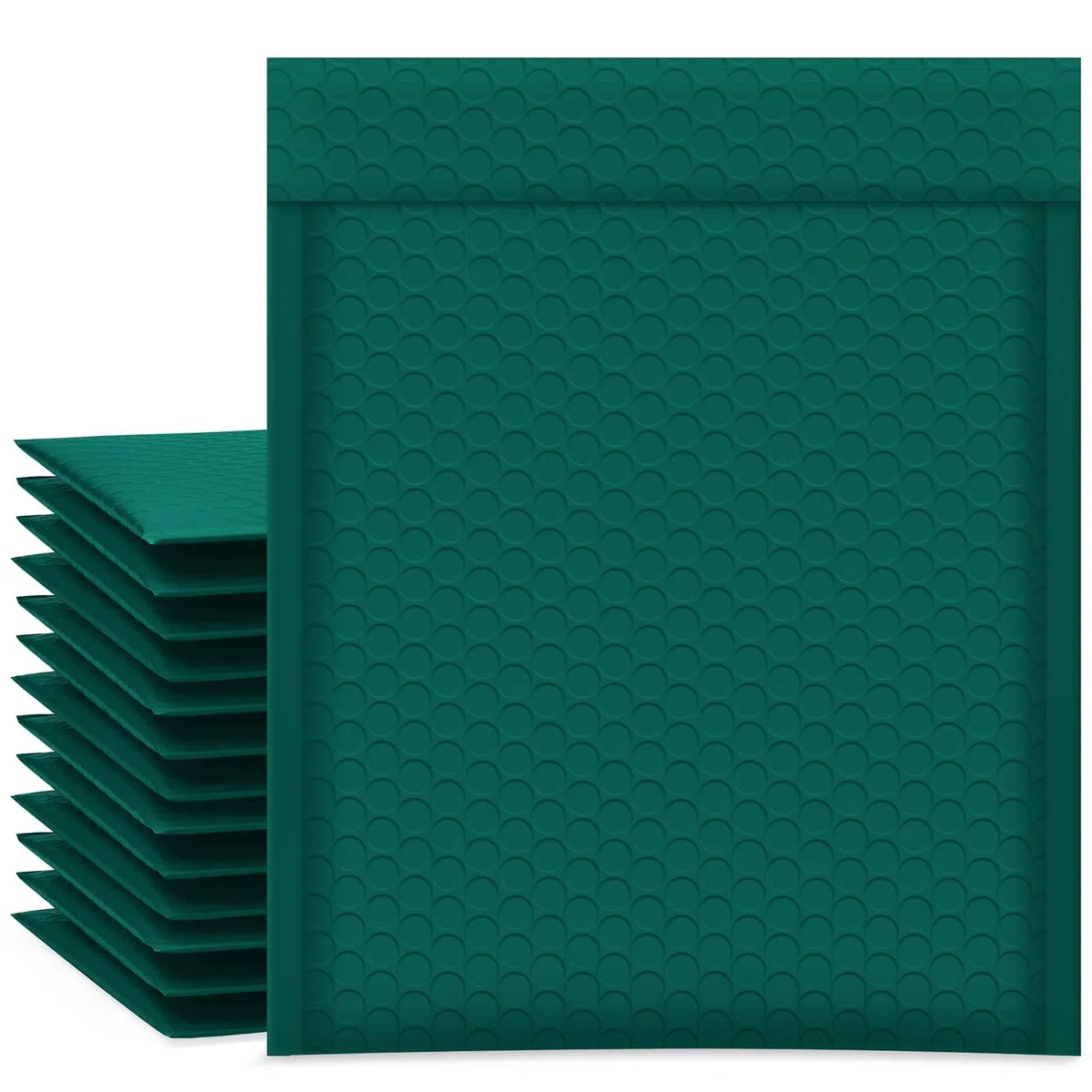UCGOU Luftpolster-Versandtaschen, 21,6 x 30,5 cm, Grün, 25 Stück, Nr. 2, mittelgroß, blickdicht, selbstklebend, wasserdicht, Boutique-Versandtaschen