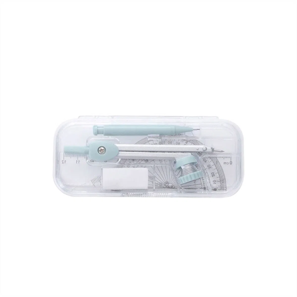 BAtlam Kompass-Geometrie-Kit 7-in-1-Kompass-Set Multifunktionales Quantizer-Kit Box for Studenten Mathe-Entwurf Zeichenwerkzeuge Schreibwaren Mathe-Set Kompass-Set (Color : A) (A)