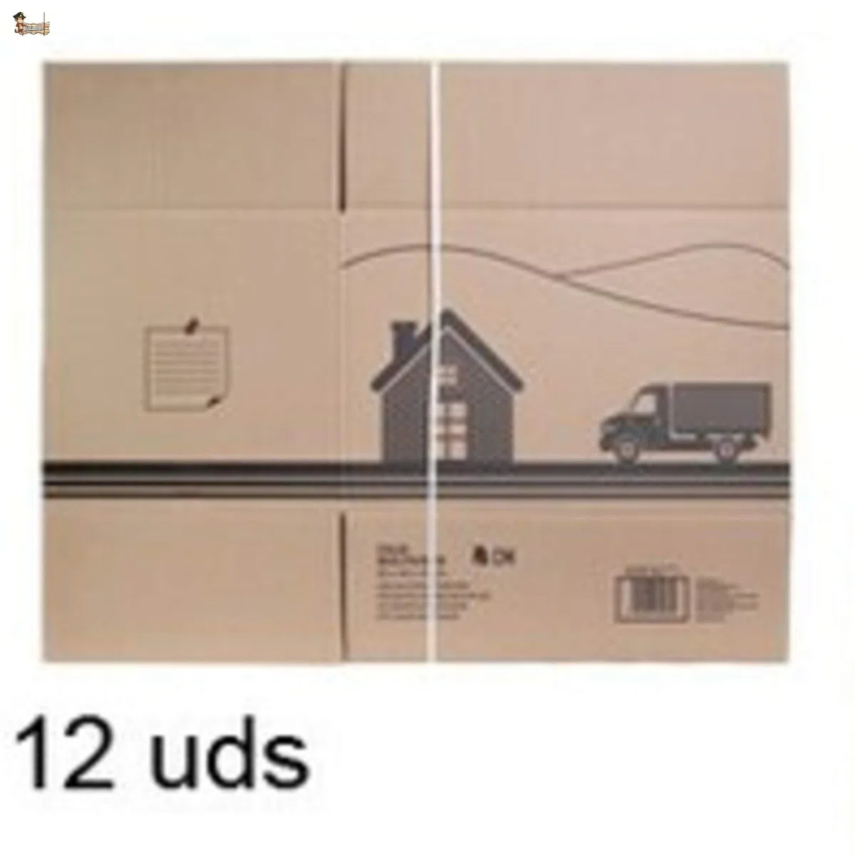 BricoLoco Versandkartons, 12 Stück, für Aufbewahrung, Umzug, Verpackung, Kleidung, Versandverpackung, Archiv, Ordnung, Mehrzweck, 60 x 40 x 40 cm