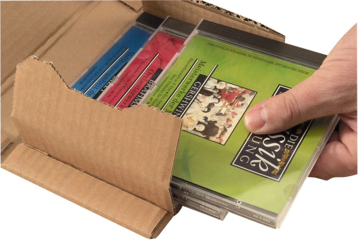Universal-Versandverpackung Premium PP B02.18 aus Wellpappe, DIN A3, 455 x 325 x bis 80 mm, 20-er Pack, braun