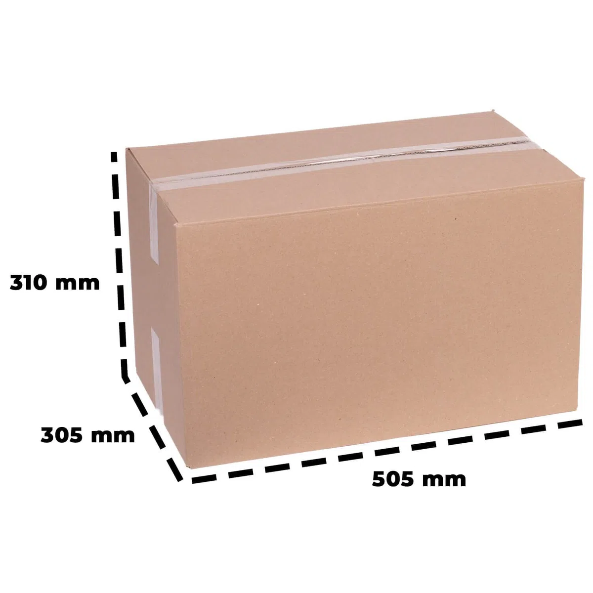 smiley pack 100 Stück Faltkartons 500 x 300 x 300 mm braun KK108 Versandkarton Verpackungskartons 50 x 30 x 30 cm aus Wellpappe 1 wellig Karton Pappkarton Versandbox Paket Päckchen