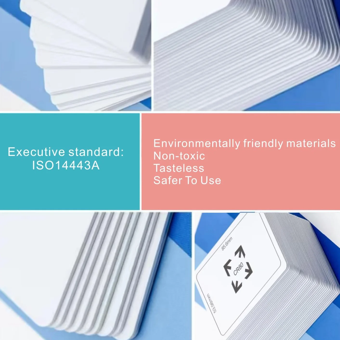 PVC-Karten – Blanko, Weiß, CR80, 760, 250 Stück Timeskey Plastikkarten PVC Card Kompatibel Mit ID Karten Drucker