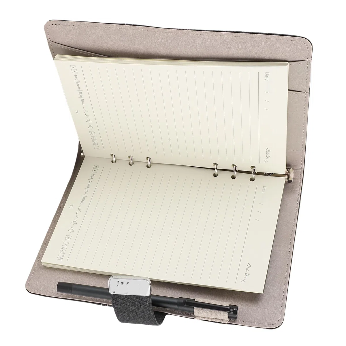 Topiky Intelligentes Stift- und Notizbuch-Set, Digitaler Stift mit Echtzeitsynchronisierung und Fingerabdrucksperre, Konvertieren von Handschrift in Textnotizbuch für Arbeit, Büro, Schule