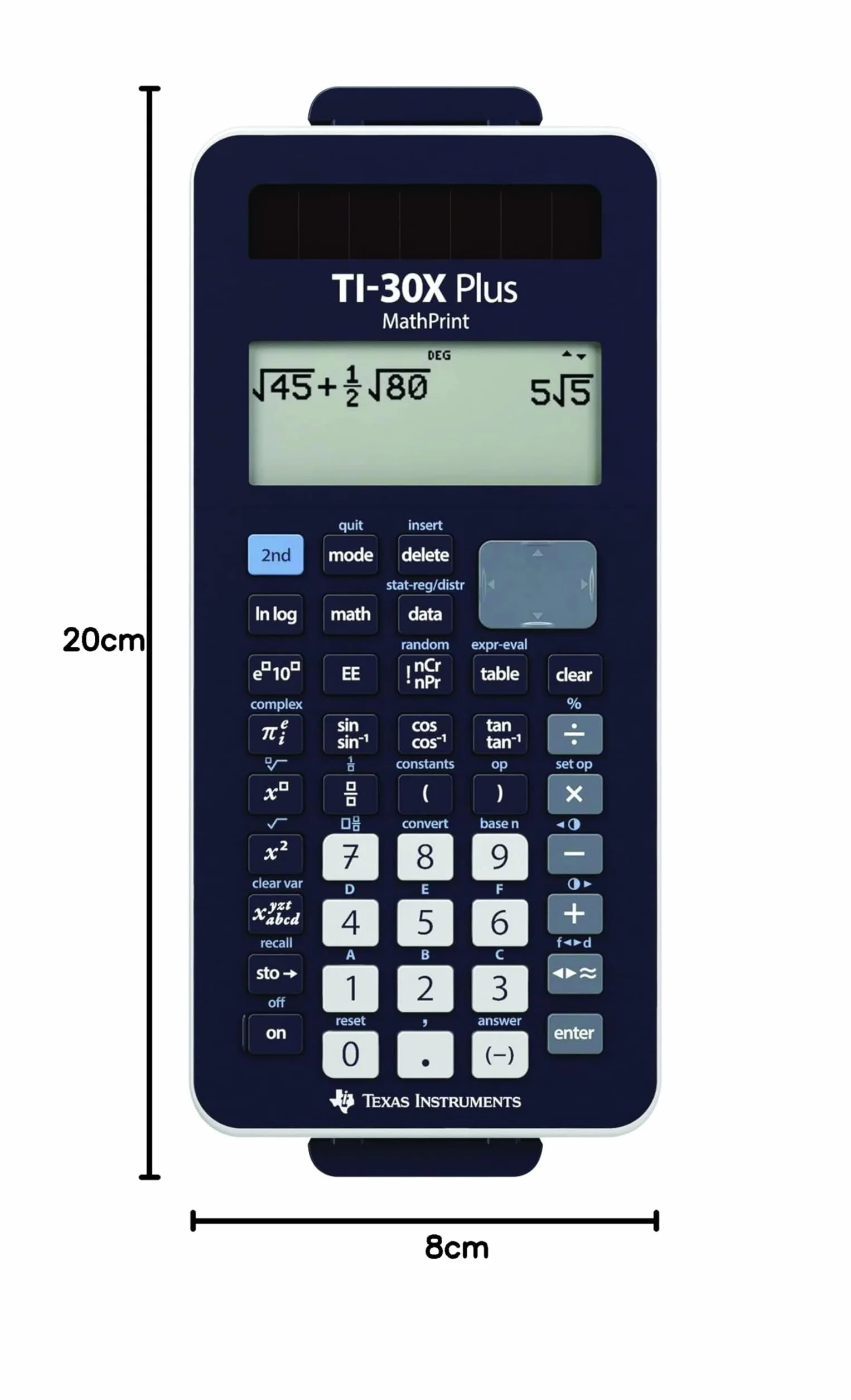 Texas Instruments TI-30X Plus MathPrint FC Wissenschaftlicher Schulrechner (4-zeilig)