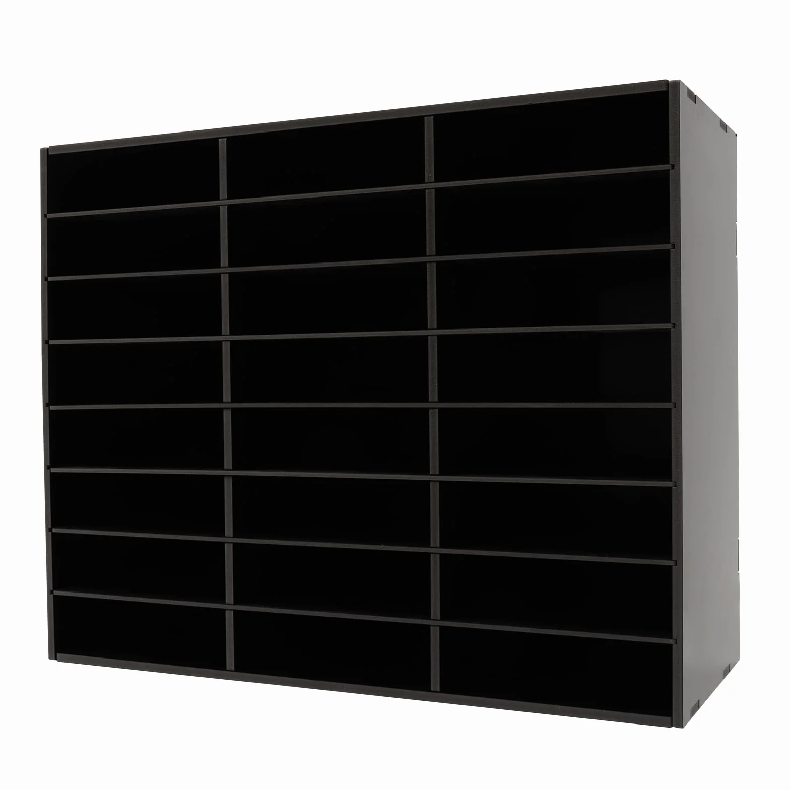 Schreibtisch Organizer 24 Fach, Schreibtisch Dokumentenablage Schreibtischablage Papierablage Schreibtisch Ablagesystem Organisation Bürobedarf Ablagen (Schwarz)