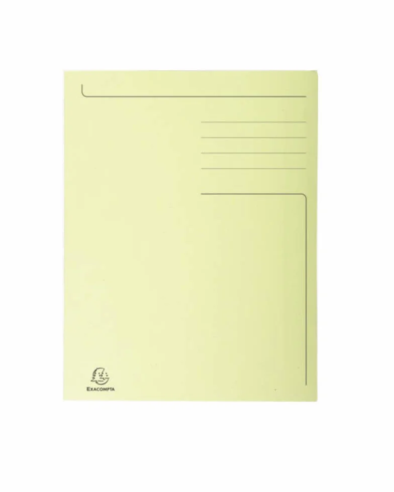 Exacompta 50 bedruckte feste Mappen Forever® Blauer Engel gelb
