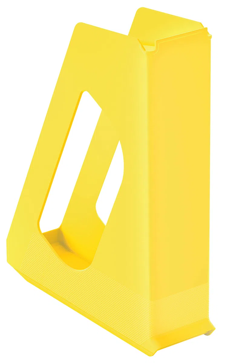 Esselte Stehsammler, 10er Pack, A4, Ideal für Prospekte, Broschüren, Unterlagen, Mappen und Hefter, Stabiler Kunststoff, Gelb, VIVIDA, 628216