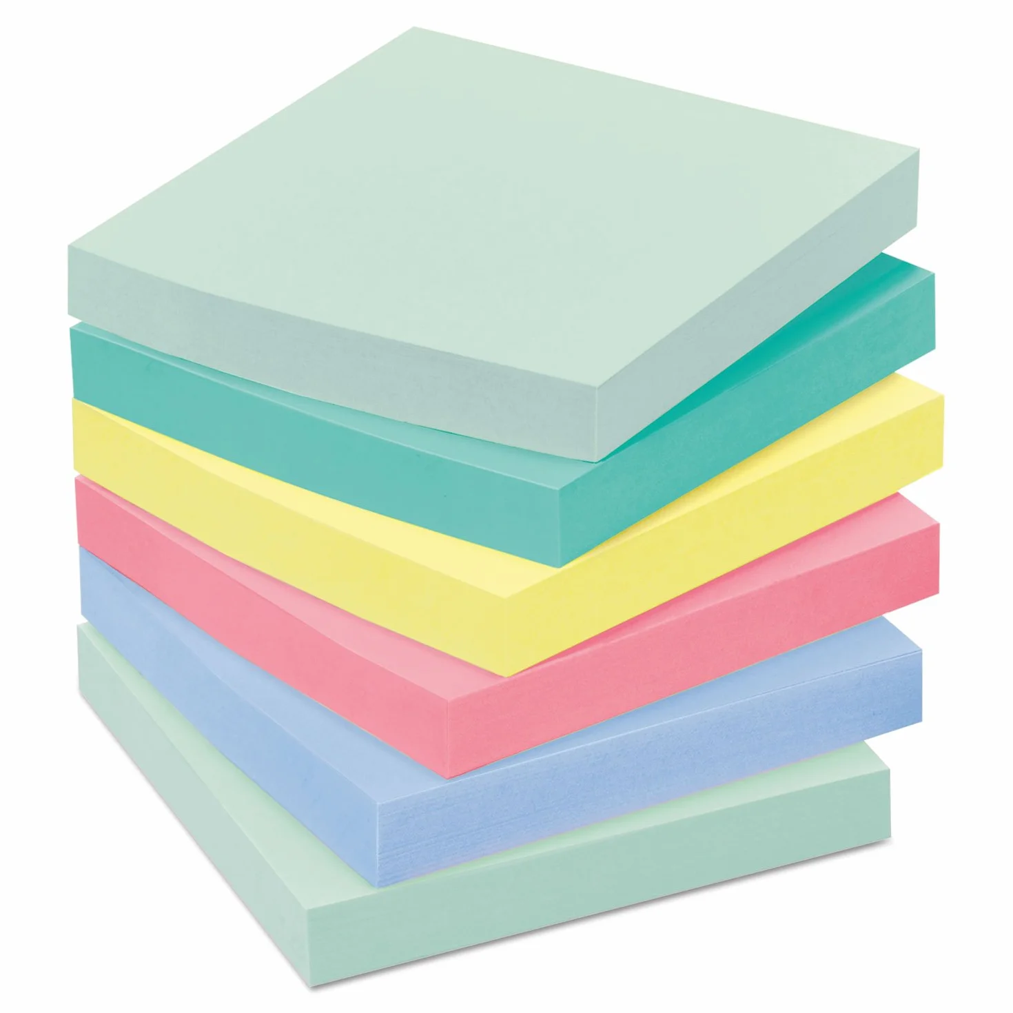 mmm654ast – Post-it Original Pads in Pastell Farben