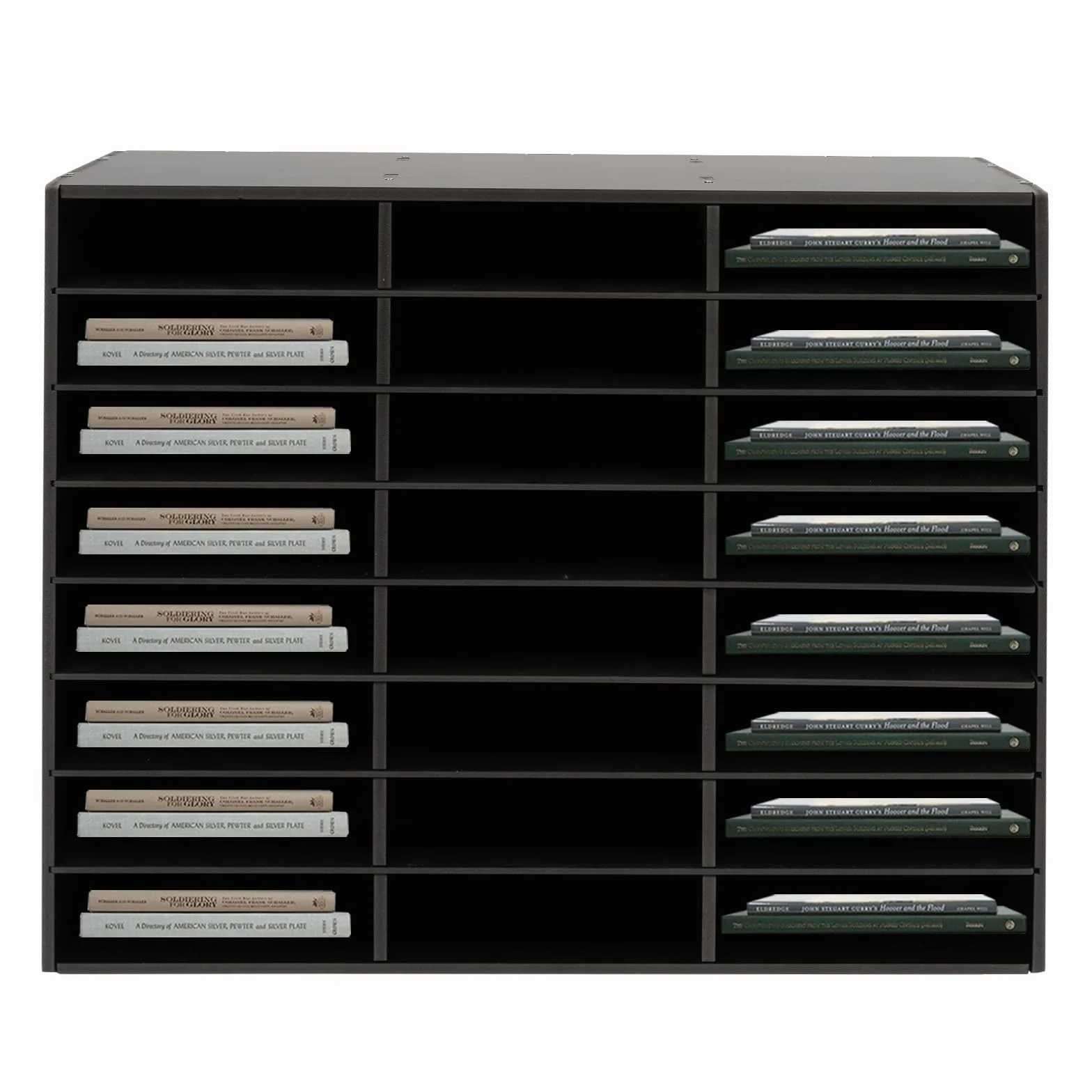 Schreibtisch Organizer 24 Fach, Schreibtisch Dokumentenablage Schreibtischablage Papierablage Schreibtisch Ablagesystem Organisation Bürobedarf Ablagen (Schwarz)