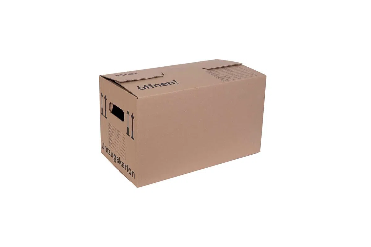 20 Stück Umzugskartons 600 x 328 x 340 mm extra stabil 2-wellig, verstärkte Griffe, belastbar bis 40 kg, Menge wählbar von 5 bis 240 Stück