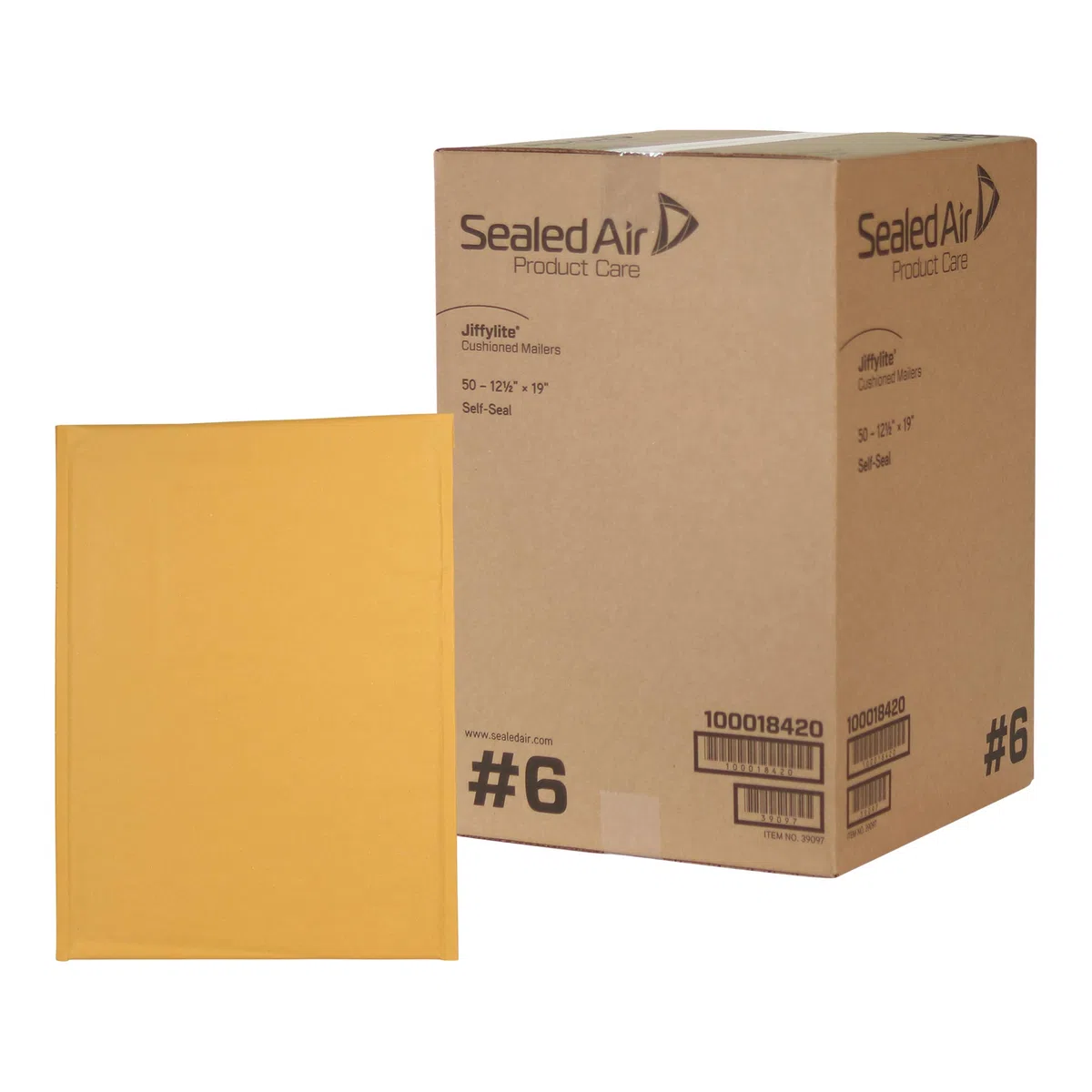 Sealed Air JiffyLite SEL39097 Versandtaschen für Zellulose, gepolstert