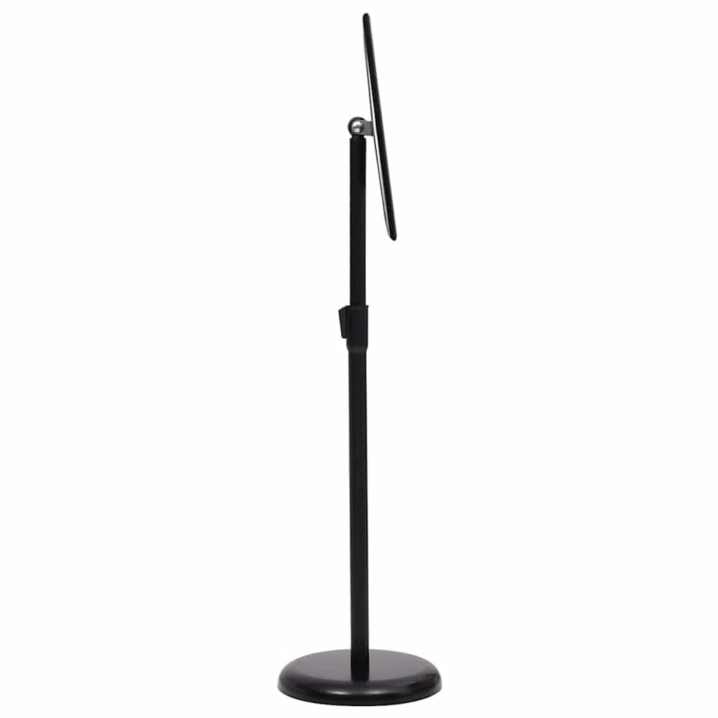 2er Set Plakatständer Schwarz, Höhenverstellbarer Infoständer aus Aluminium für Innen- und Außenbereich, Flexibler Kundenstopper für Messen und Verkaufsräume, 32,7 x 24 cm