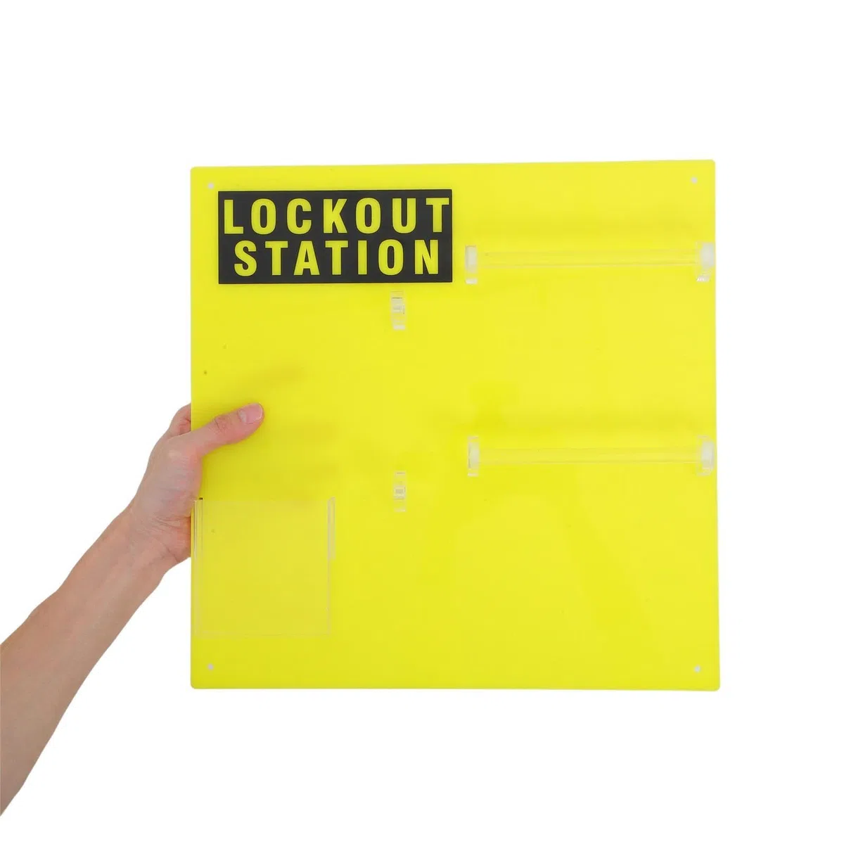 Gatuida Wandmontierte Lockout Station mit Schloss Langlebiger Sicherheits Organizer aus Robustem Material für Verriegelungs und Kennzeichnungssysteme in Industrie und Arbeitsschutz