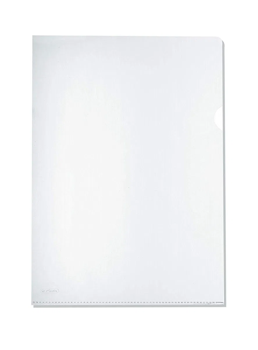 Herlitz 10843746 Aktenhülle A4 Standard, PP, 0,11 mm, transparent glasklar 100er Packung (2 Packungen)