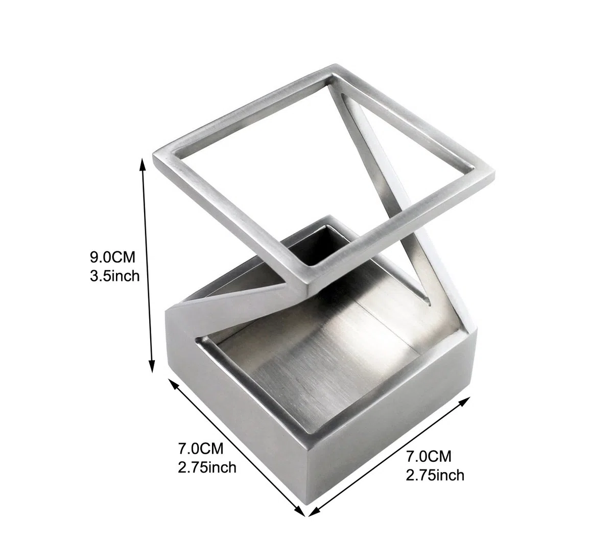Moderne Kunst Stiftehalter St203 Edelstahl Satiniert Stifteköcher Stiftebecher Stiftablage Stiftebox Feder Füller Schreibtisch-Accessoire Schreibtisch Kugelschreiber Bleistift Geschenk