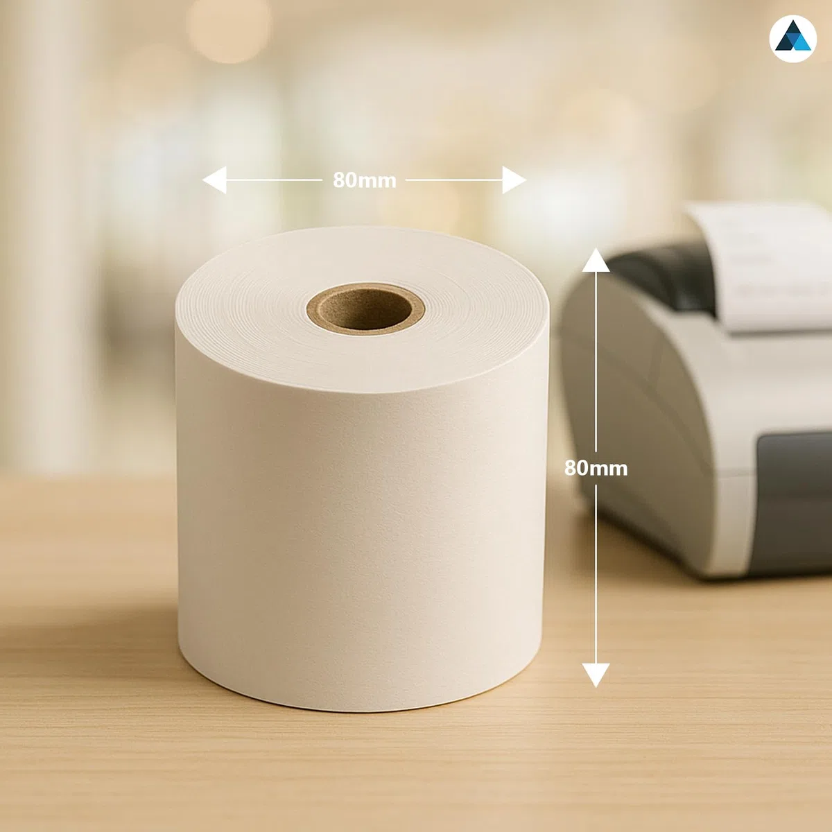 Premium Thermal Till Rolls 80x80mm, Card Payment Machine, Paper Receipt Rolls, (20 Rolls)